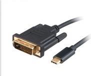 Akasa Typ C Adapter Kabel auf DVI - schwarz (AK-CBCA10-18BK) von Akasa