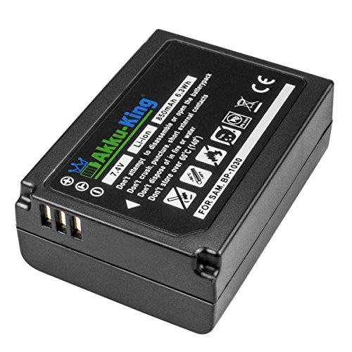 Akku-King Akku kompatibel mit Samsung BP1030, BP-1030, BP-1130 Li-Ion - 850mAh - für NX200, NX210, NX300, NX1000, NX1100, NX2000 von Akku-King