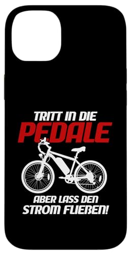 Tritt In Die Pedale Fahrradfahrer Radsport E-Bike Hülle für iPhone 14 Plus von Akku Pedelec Radfahrer Radsport Fan Geschenkidee