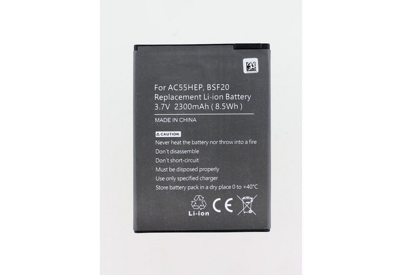 Akkuversum Akku kompatibel mit Archos AC55HEP Akku Akku 2300 mAh (3,7 V) von Akkuversum