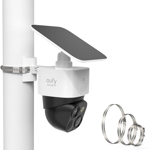 Kamera Halterung für eufy Security SoloCam S340, Verstellbare Masthalterung Pole Montagehalterung Wandhalterung für Eufy S340, Kamera Halter Zubehör für eufy Solocam S340 von Akoemxeeo