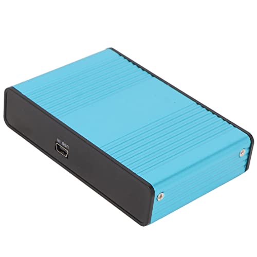 Akozon 6-Kanal-48-kHz-USB-Soundkarte, Externer Analoger Wiedergabe- und -Audioadapter mit SPDIF-Digital- für PC, Laptop, Computer (Blue) von Akozon