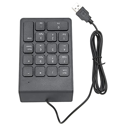 Akozon Numerische Tastatur USB, für PC-Desktop-Notebook-Computer TastaturUS B 18 Tasten Pad Passende Computernummer von Akozon