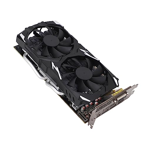 Akozon RX 580 8 GB GDDR5 256-Bit-Grafikkarte – 16 PCI Express 3.0-Gaming-Karte mit Zwei Lüftern – Unterstützt 8K HD Gaming von Akozon