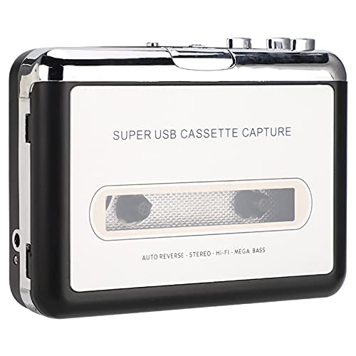 Akozon USB-Kassetten-zu-MP3-Konverter – Tragbarer Kassettenspieler – Konvertieren Sie Audiokassetten in das Digitale MP3-Format – Vintage-Musikplayer für Musikbegeisterte von Akozon