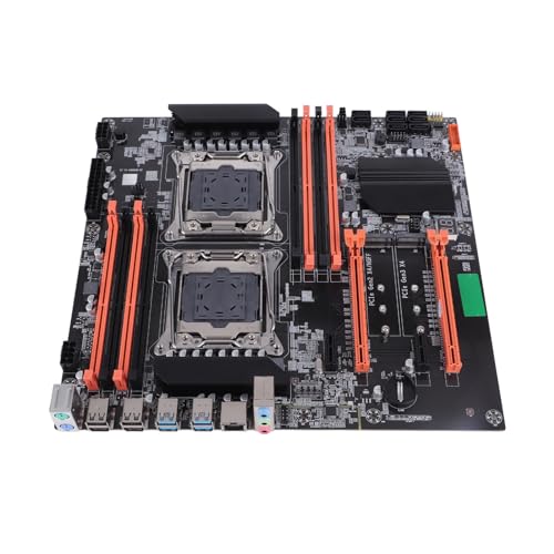 Akozon X99 Mainboard Dual Socket Desktop-Motherboard 2011-3 Pin DDR4 für Hochleistungs-Computing und Fortgeschrittenes Gaming, Unterstützt ECC-Serverspeicher und NVME PCIE von Akozon