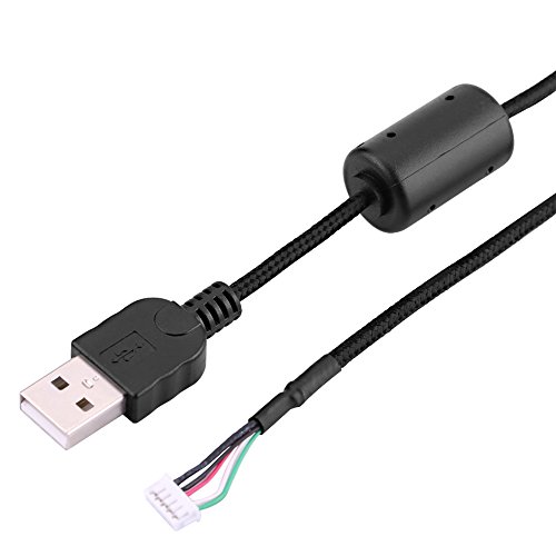 Akozon g29 logitech USB Kabel, Reparatur zubehör ersatz 1 USB Kabel ersatz Maus reparaturschnur Maus 2 Meter für Spiel logitech g500s 2U handwerkzeug universal mit 3,0 mm Dia von Akozon