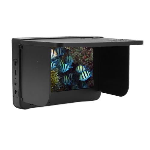 Angelkamera-Display, 5,0-Zoll-High-Definition-IPS-Bildschirm, 1500 Cd AV-Videoanschluss, Fischfinder-Display für die Meisten Unterwasserkameras von Akozon