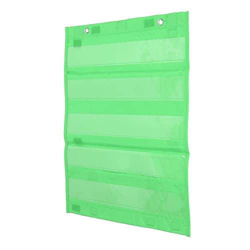 Magnetisches Taschendiagramm für Schüler – 5 Reihen Transparente Taschen für Terminplanung, Unterrichtsaktivitäten und Lernen zu Hause (GREEN) von Akozon