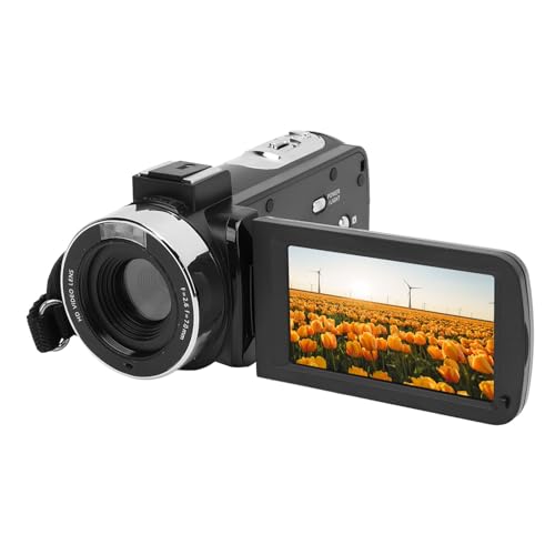 Videokamera-Camcorder, 2,7 K, Digitalkamera-Recorder, 48 MP, 3,0 Zoll Drehbarer TFT-Bildschirm, 16-facher Digitalzoom für Reisen von Akozon