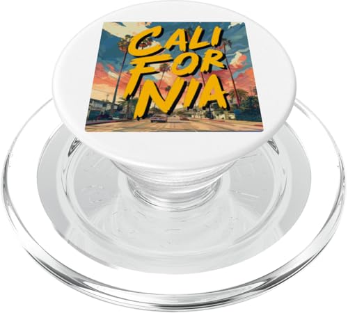 California Gift Design Urlaub Souvenir Zeichnung Grafik PopSockets PopGrip für MagSafe von Al-Ameen Muslim Gift