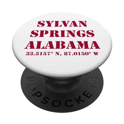 Sylvan Springs Alabama Koordinaten Souvenir PopSockets mit austauschbarem PopGrip von Alabama Cities & Towns