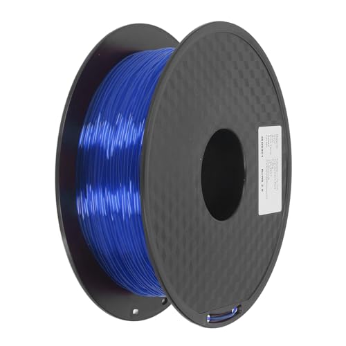 Aladeno TPU-Filament, 1,75 mm, 1 kg, weiches, flexibles 3D-Druckerfilament, hochpräzises TPU-Filament, 3D-Druckfilament, 3D-Druckerzubehör für die meisten FDM-3D-Drucker (Clear Blue) von Aladeno