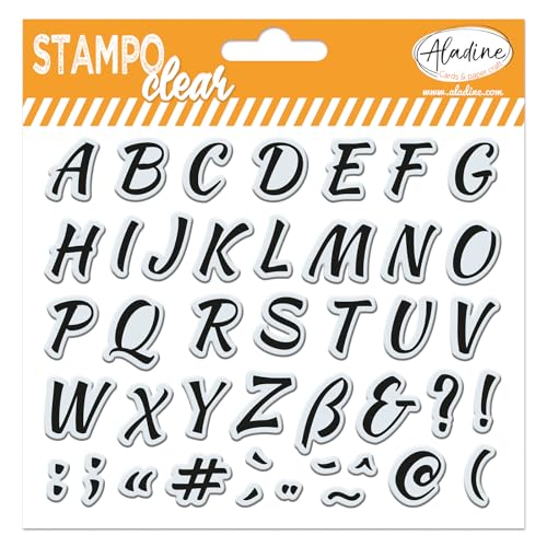 Aladine - 42 Stempel Alphabet – transparente Stempel – Stampo Clear – 04241 von Aladine