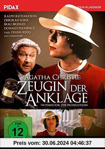 Agatha Christie: Zeugin der Anklage (Witness for the Prosecution) / Fulminante Verfilmung des Agatha Christie-Klassikers mit Starbesetzung (Pidax Film-Klassiker) von Alan Gibson