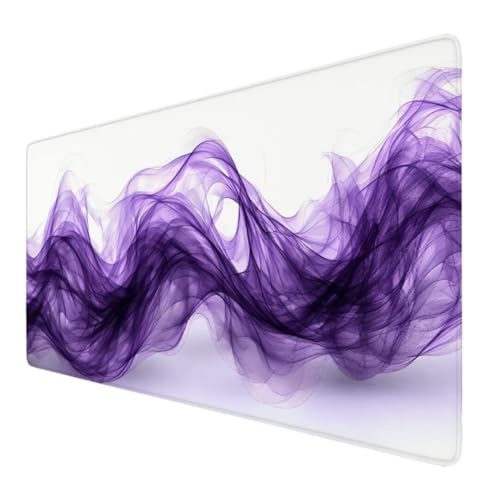 Abstrakt Mauspad XXL 700x400x3mm, Groß Gaming Mauspad Lila Wetterfest Anti-Rutsch Schreibtisch Mouse Pad verbessert Präzision und Geschwindigkeit, Gaming Zubehör für Home Zimmer Deko Geschenk VO-81 von Alaoan