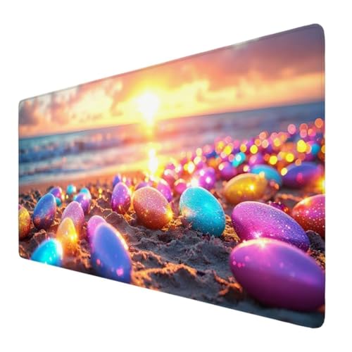 Stein Mauspad XXL 500x250x3mm, Groß Gaming Mauspad Farbe Wetterfest Anti-Rutsch Schreibtisch Mouse Pad verbessert Präzision und Geschwindigkeit, Gaming Zubehör für Home Zimmer Deko Geschenk VO-55 von Alaoan