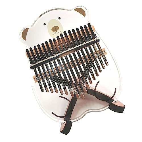 Alasum 1Stk Fingerklavier Zinken Daumenklavier 17 Tasten Daumen Finger-Daumen-Klavier musikinstrumente musical instruments toys Cartoon-Tier-Finger-Klavier Kalimba-Musikinstrument Acryl von Alasum