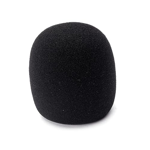 Alasum Mikrofonfilter schwarzer Schwammschaum Mikrofon-Pop-Filter-Abschirmung Mikrofonabdeckung mikrofon schallschutz Mikrofonschutz Mikrofonkappe Mikrofon-Windschutz Black von Alasum