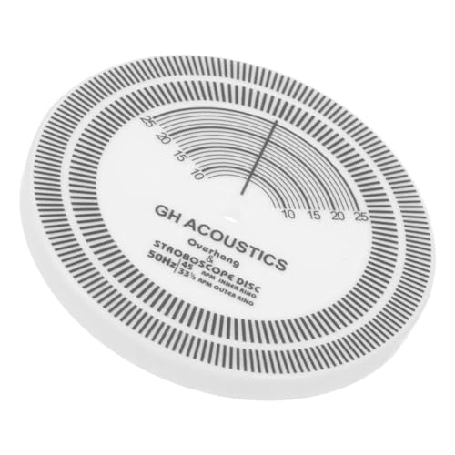 Alasum Stylus-Debugging-Diskette Tonabnehmer-kalibrierungsscheibe Zubehör Für Schallplatten Vinyl-einstellwerkzeuge Plattenspieler-disc Geschwindigkeitserkennung Für Schallplatten Acryl von Alasum