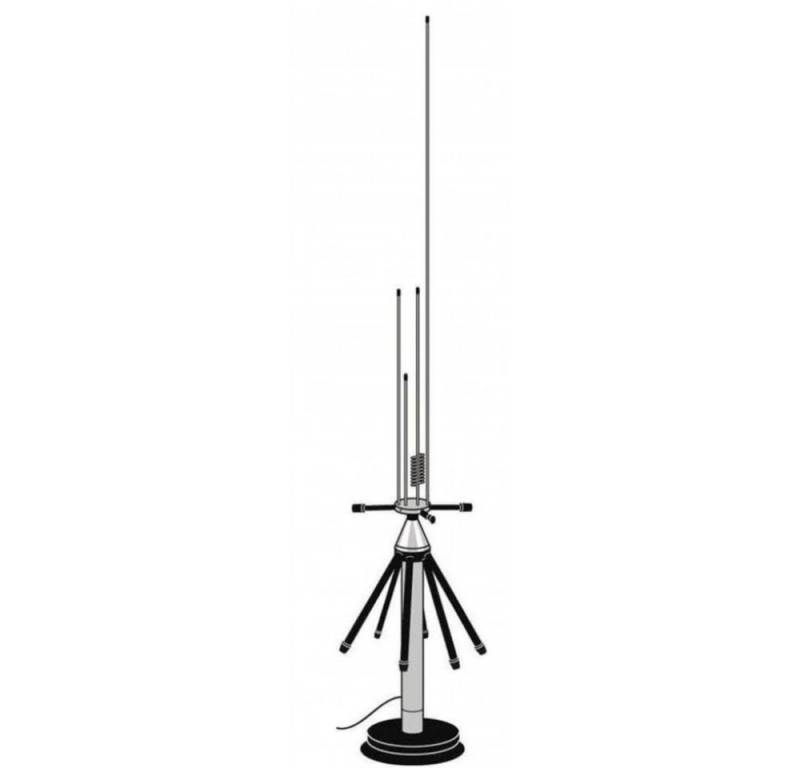 Albrecht AE-Desktop 1300 - Scanner-Antenne - schwarz/silber Stabantenne von Albrecht