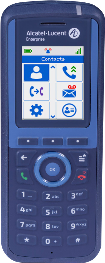 Alcatel-Lucent 8254 DECT - Schnurloses Digitaltelefon - IP-DECT\GAP - Blau von Alcatel