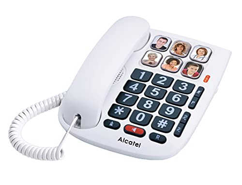 Alcatel TMAX 10 - everything everywhere Kabelgebundenes Telefon für Senioren, Weiß von Alcatel