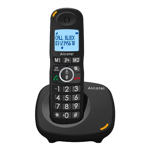 Alcatel XL595 B Schnurlostelefon mit großen Tasten, großes Display und Audio-Boost, Anrufsperre von Alcatel