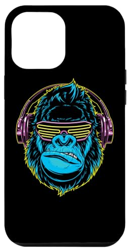 Hülle für iPhone 12 Pro Max Dj Gorilla Sonnenbrille Kopfhörer Musik von Alexamerch Gorilla