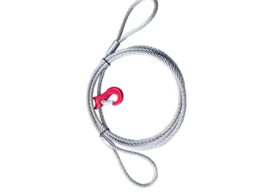 ALFA LOGISTIK® Chokerseil mit Schlaufen 10mm – 14mm, Rückeseil, Forstseil mit Gleithaken 1m – 30m (10mm 1m) von Alfa Logistik