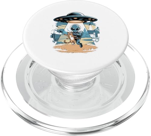 Cat Alien Abduktion - Katzenliebhaber PopSockets PopGrip für MagSafe von Alien Designs