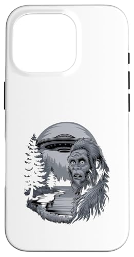 Hülle für iPhone 16 Pro Sasquatch Selfie Ufo Abduktion - Funny Bigfoot Alien von Alien Designs