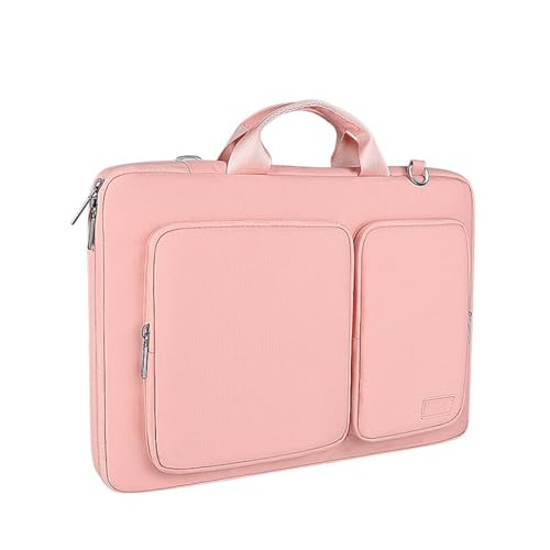 Aliuciku Laptoptasche 13.3 14.1 15.6 Zoll, Aktentasche Notebooktasche Laptop Computertasche Business Tasche (Color : Pink-A, Size : 13.3 inch) von Aliuciku