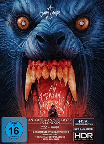 An American Werewolf in London - Ultimate Edition (4K Ultra HD) (+ Blu-ray 2D) (+ Bonus-Blu-ray) (+ CD) (Gabz Artwork) von Alive