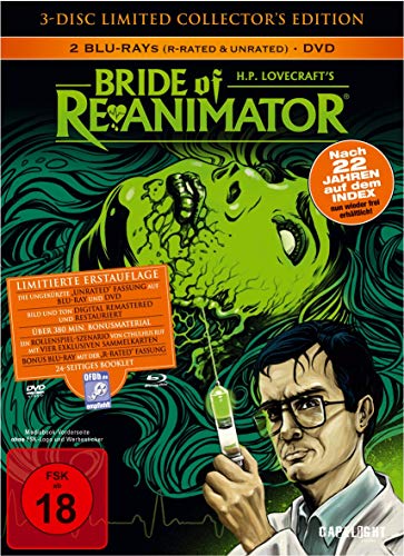 Bride Of Re-Animator (3-Disc Limited Collector's Edition) (Uncut) [2 Blu Rays + 1 DVD] [Blu-ray] [Limited Edition] von Alive