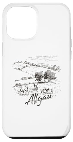 Hülle für iPhone 14 Pro Max Allgäu Allgäuerin Allgäuer Souvenir Allgäuer Enzian Fun von Allgäu Alpen Vintage Kuh Bayern Fun Motive