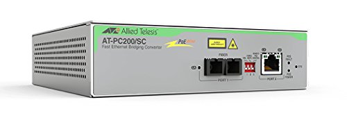 AT-PC200/SC-60 | PoE Media Converter 100FX-SC to 100TX POE+,2 km von Allied Telesis