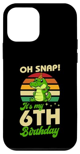 Hülle für iPhone 12 mini Oh Snap It's My 6th Birthday Alligator Motto Geburtstagsparty von Alligator Theme Birthday Party Supply Essentials