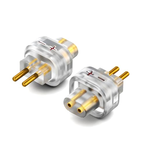 Alliteqwe 2 x Kopfhörer-Adapter Buchse A 0,78 Stecker auf 2 Kopfhörer für SHUOER Fahrer / SINGER / SOIST / EJ07 / TAPE Pro B von Alliteqwe