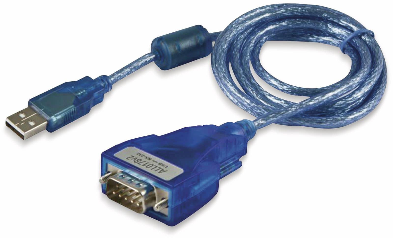 ALLNET USB 2.0 zu Seriell Kabel RS232 ALL0178v2, FTDI Chip FT232R, 1,5 m von Allnet