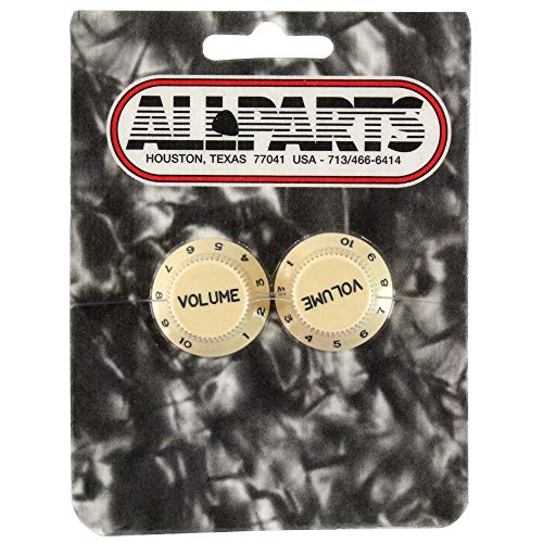 Allparts PK 0154-028 "Knöpfe Strat Volume" Ersatz und Kleinteile für E-Gitarre creme von Allparts