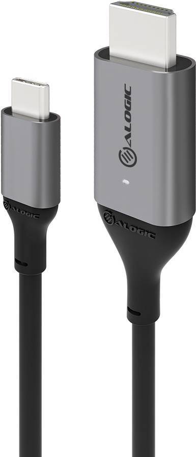 Alogic USB C Adapterkabel Typ C -HDMI  M/M 4k 60 Hz  2m,  gr von Alogic