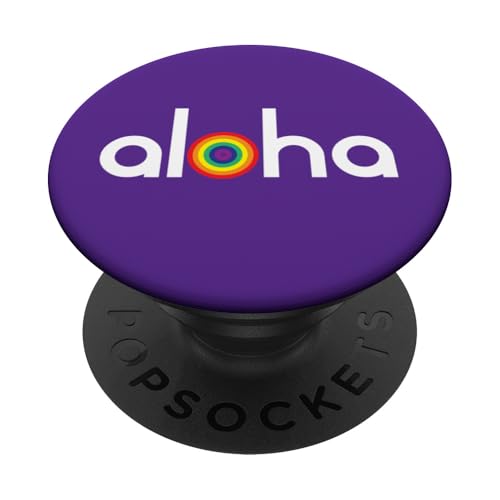 Aloha Rainbow - Island Hawaii Pride PopSockets Klebender PopGrip von Aloha Gift Box