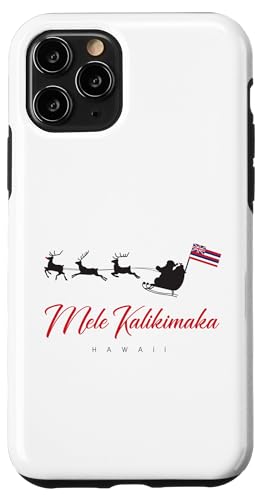 Hülle für iPhone 11 Pro Mele Kalikimaka Weihnachten Santa Hawaii-Flagge Feiertage von Aloha Gift Box