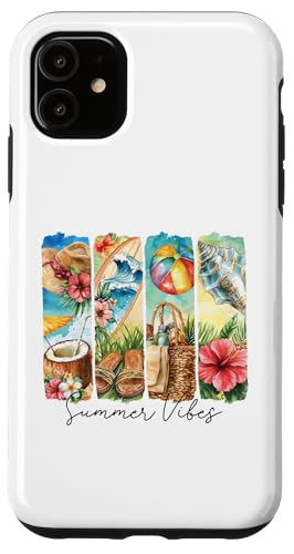 Bunte Sommer Strand Hibiskus Surfbrett Muscheln Frauen Reisen Hülle für iPhone 11 Bunte Sommer Strand Hibiskus Surfbrett Muscheln Frauen Reisen Hülle für iPhone 11 von Aloha Hawaii Hawaiian Island Vacation Beach Lover