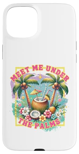 Triff mich unter den Palmen Retro Tropical Coconut Paradise Cute Hülle für iPhone 15 Plus Triff mich unter den Palmen Retro Tropical Coconut Paradise Cute Hülle für iPhone 15 Plus von Aloha Hawaii Hawaiian Island Vacation Beach Lover