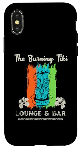 Hülle für iPhone X/XS Vintage Tiki Bar Lounge Tiki Taschenlampe Retro Hawaiian Distressed von Aloha Local Hawaiian Hawaii Island Beach Tees