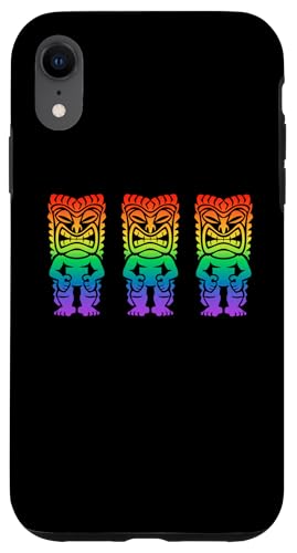 Hülle für iPhone XR Retro Hawaii Tiki Statue Tribal Polynesian Vintage Hawaii von Aloha Local Hawaiian Hawaii Island Beach Tees