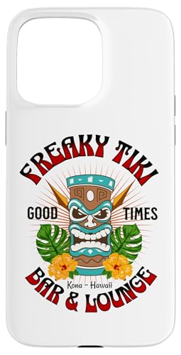 Hülle für iPhone 15 Pro Max Tiki Bar und Lounge Retro Vintage Hawaii Tiki Taschenlampe Hawaii von Aloha Local Hawaiian Hawaii Island Tiki Tees