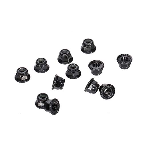 Metall 4 Mm M4 Radsicherungsmuttern Ersatz für TRX Hsp Redcat Hpi Rc4wd Axial 12 Stück mit 2 Farboptionen für RC-Modellauto von Alomejor